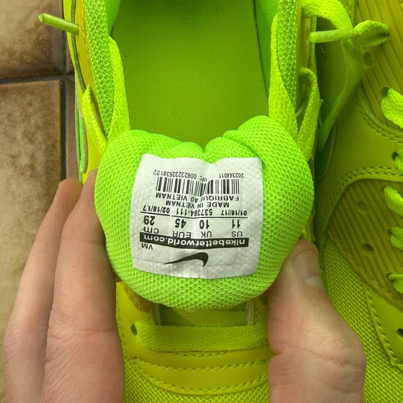 Nike Air Max Neon Green Sneakers - Picture 4 of 6